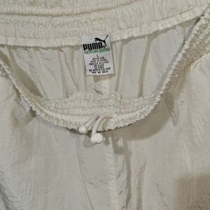 Vintage 90s Parachute Pants Large White Windbreaker Lightweight